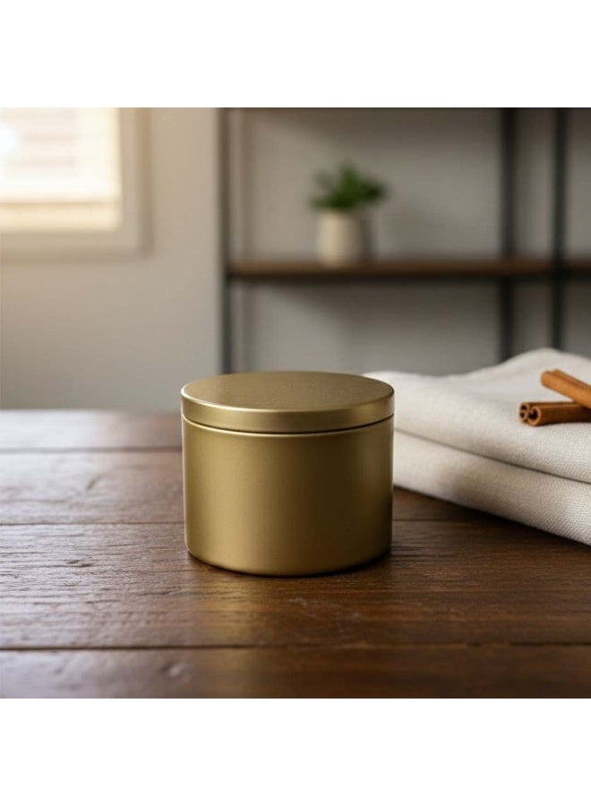 Inches Home Golden wick candle jar – vanilla - Image 2